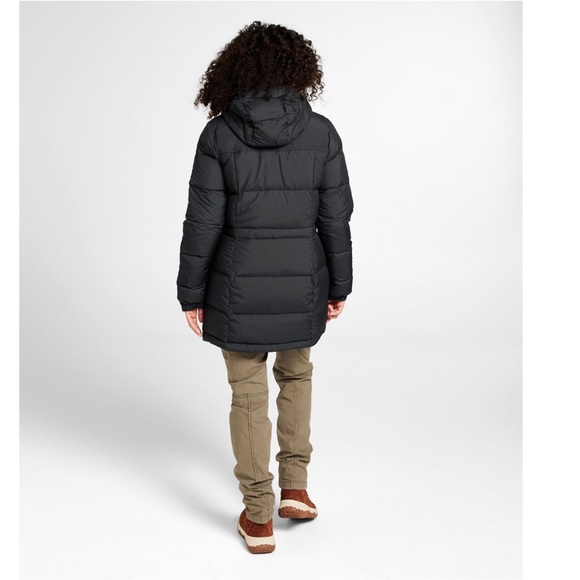 L.L.Bean Women's Mountain Classic Down Parka Winter Coat Black Insulated Small - Picture 8 of 16